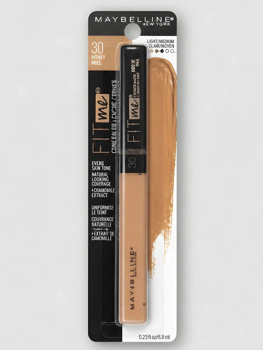 NWT Maybelline Fit Me Oil-Free Concealer 30 Honey Light / Medium
